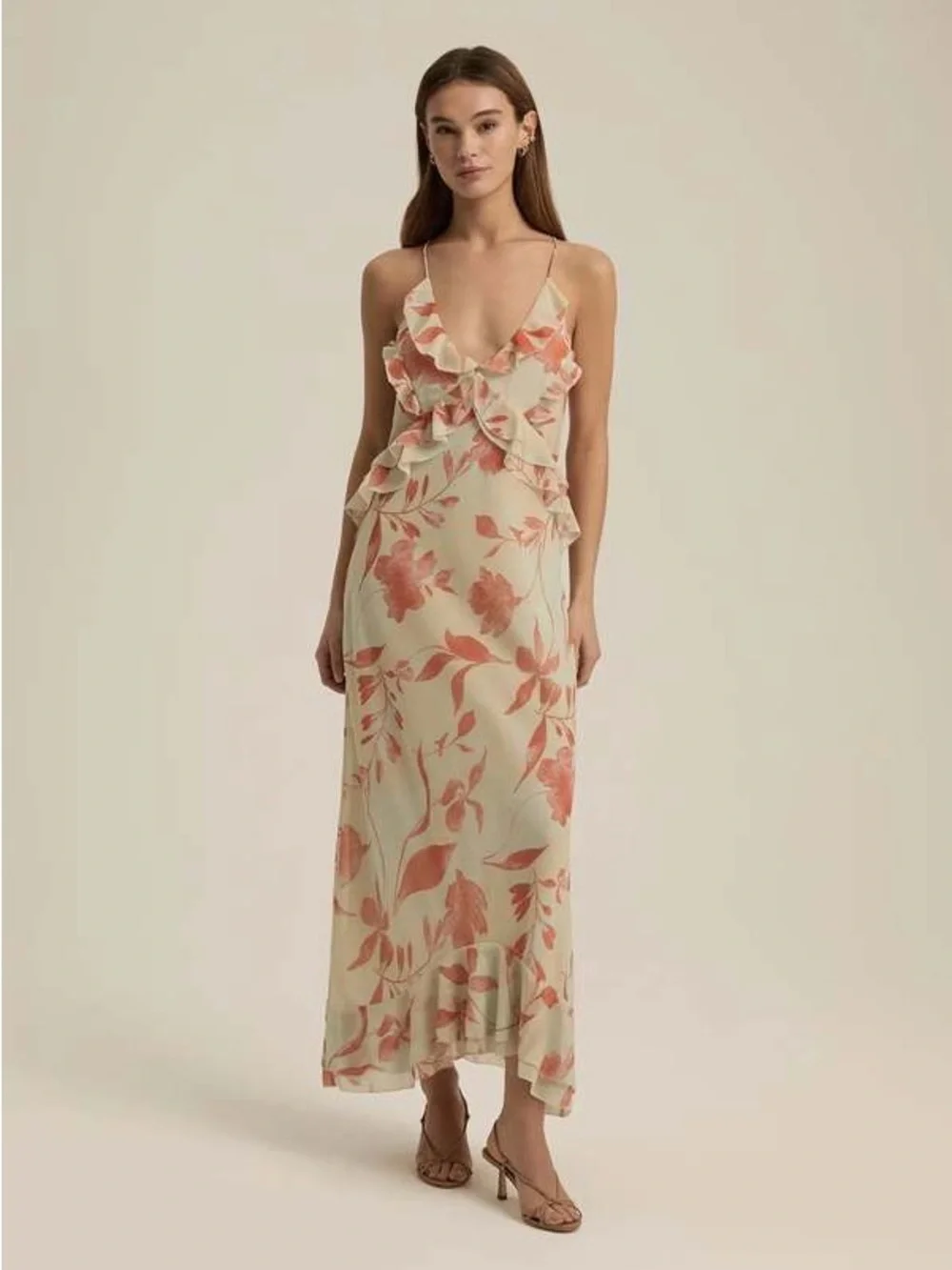 NEW FAVORITE DAUGHTER who me dress in beige Size S - Picture 4 of 15